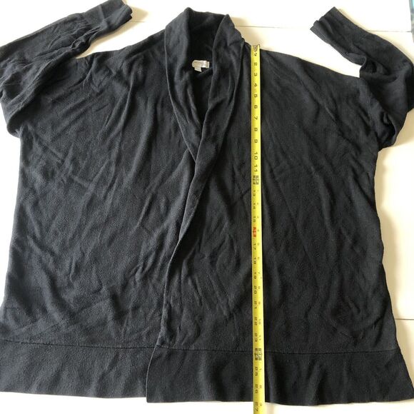 Halogen For Encore Cashmere Blend Open Front Cardigan Black Size 1X - Picture 6 of 14